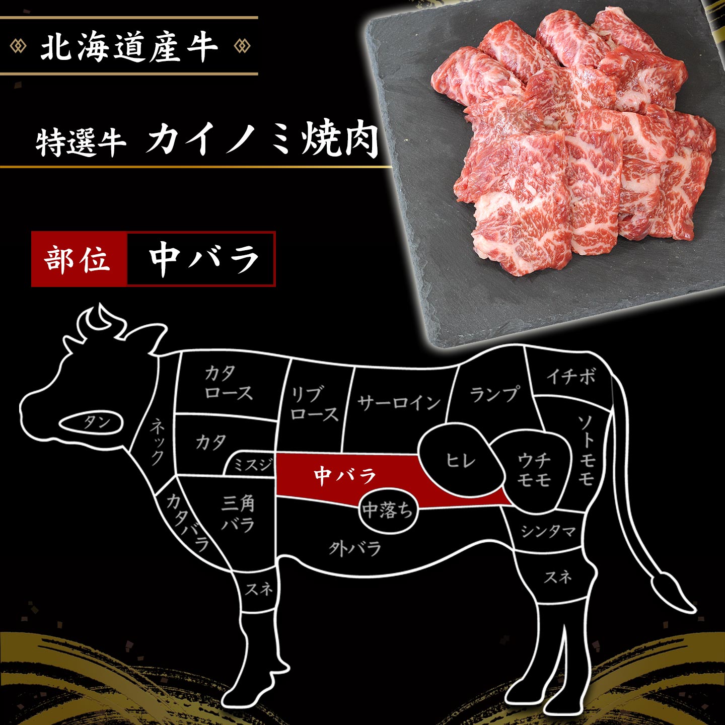 国産,北海道産牛,カイノミ焼肉イメージ